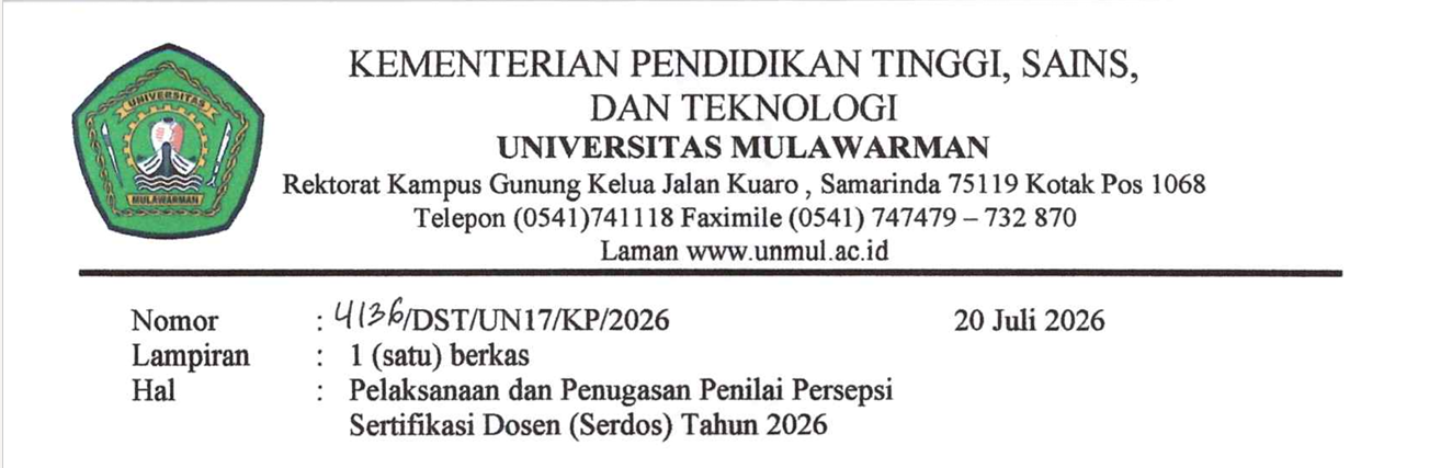 Pelaksanaan dan Penugasan Penilai Presepsi Sertifikasi Dosen (Serdos) Tahun 2026